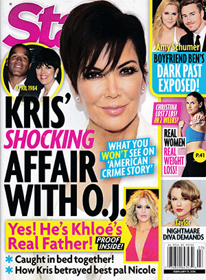 Illustration for article titled This Week In Tabloids: Star Has 'Proof' That O.J. Simpson Is Khloe Kardashian's Father
